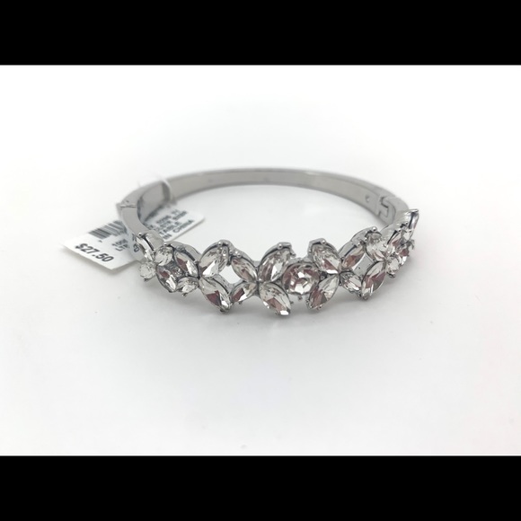 Charter Club Jewelry - 4/$25 Charter Club Silver Crystal Bangle NEW